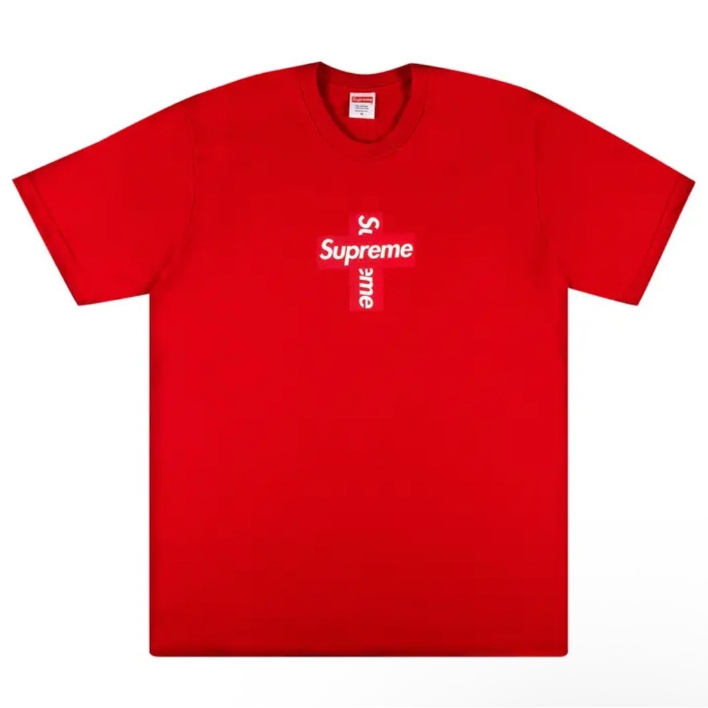 Supreme Cross Box Logo Red T’Shirt